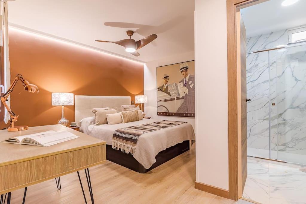 Apartamento Reformado Y Tranquilo Junto A Gran Via Madrid Kültér fotó